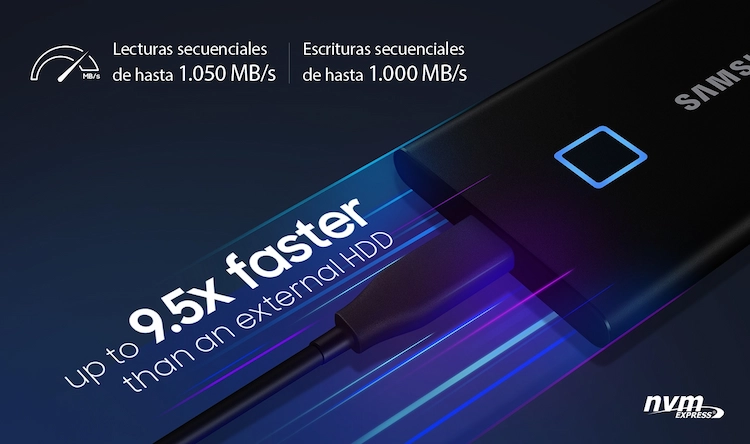 Ver Samsung T7 Touch SSD Externo