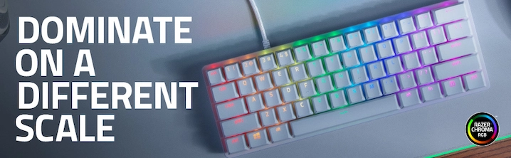 Imagen del teclado mecánico para programar Razer Huntsman Mini
