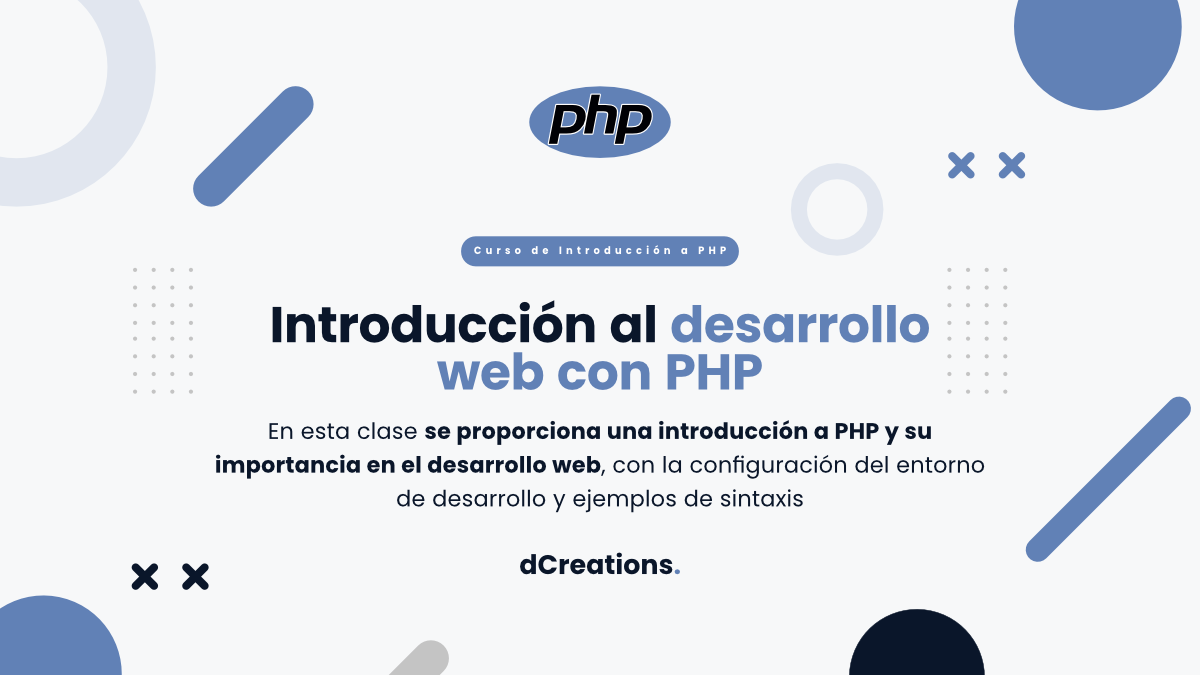 Introducción al desarrollo web con PHP