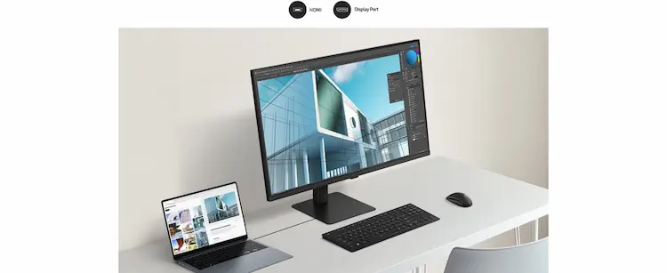 Ver Samsung Viewfinity S7: Monitor 4K Para Programar Con Modo Eye Saver